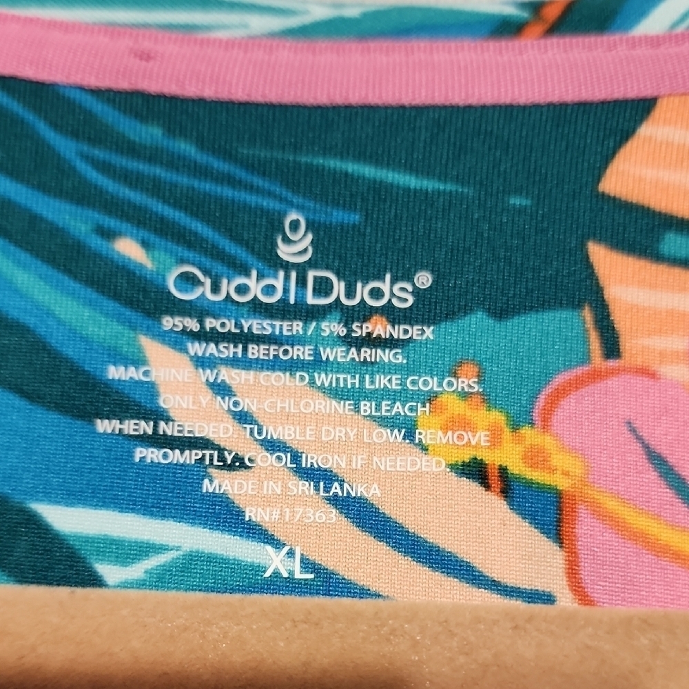 Cuddl Duds Tropical Print Sundress - Picture 2 of 3